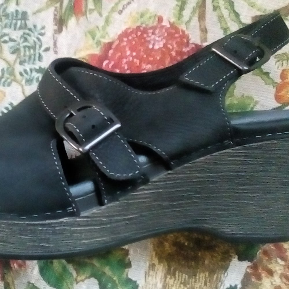 Dansko Vinnie - Wedge Slingback - 40 - VGUC